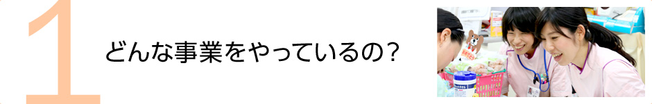 1.どんな事業をやっているの？